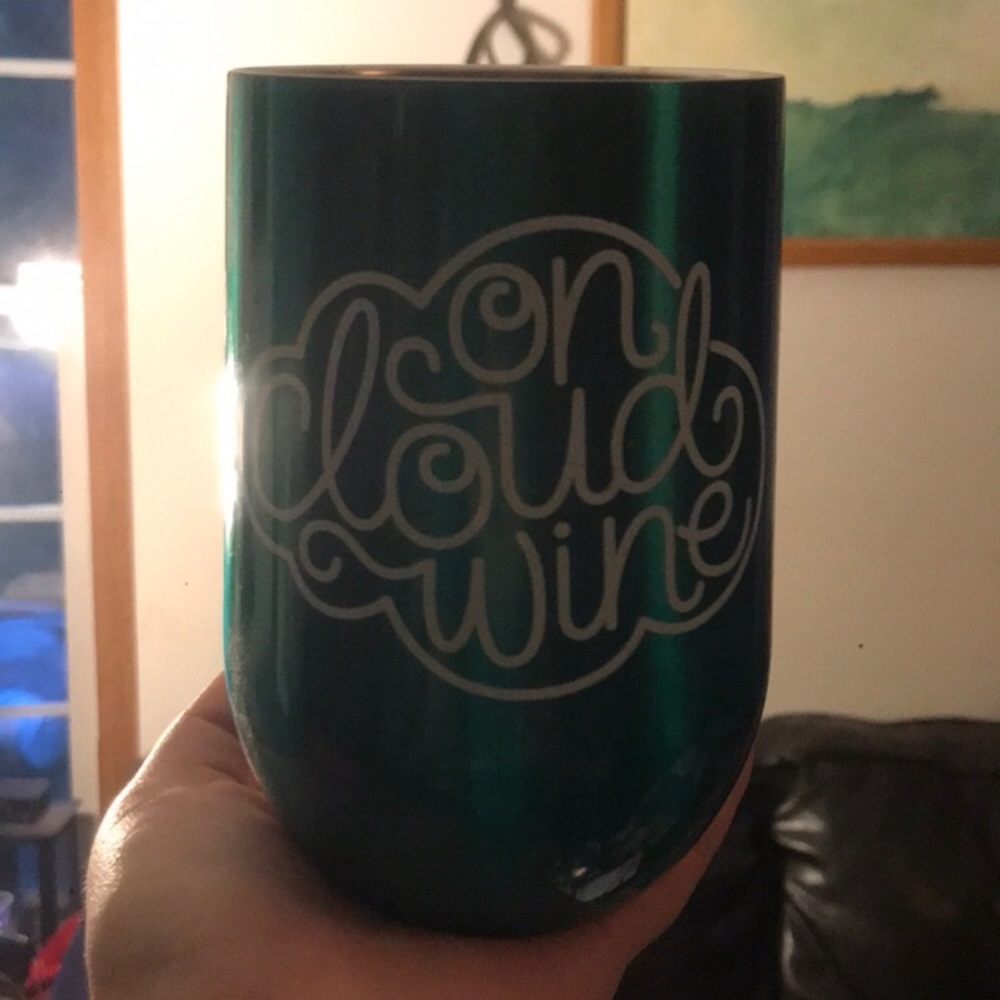 Wine insulated tumbler- "On Cloud Wine" - Picture 2 of 4